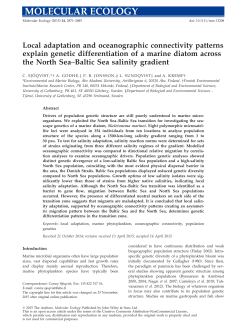 Local adaptation and oceanographic connectivity patterns explain