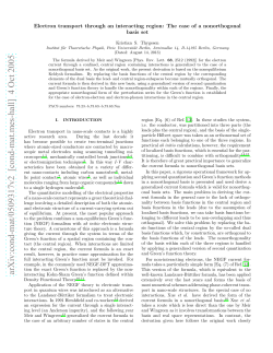 Electron transport through an interacting region: The case of a