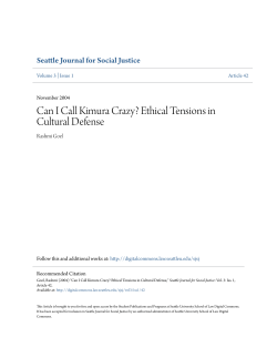 Can I Call Kimura Crazy? - Seattle University School of Law Digital