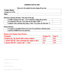 Consignor Number - Just Between Friends
