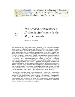 The Art and Archaeology of Hydraulic Agriculture in