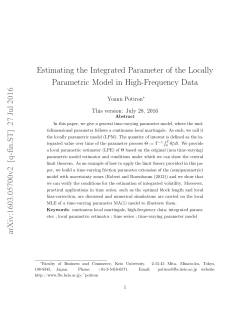 Estimating the Integrated Parameter of the Locally Parametric