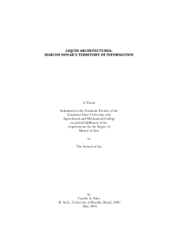 LIQUID ARCHITECTURES - Louisiana State University