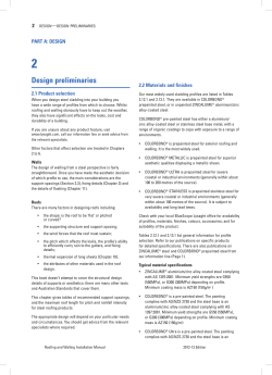 Design preliminaries