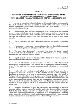 LC 36/16 Annex 4, page 1 ANNEX 4 DESCRIPTION OF