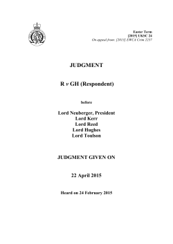 R v GH - The Supreme Court