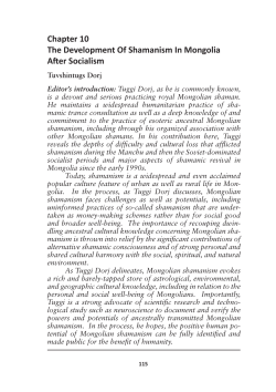 Chapter 10 The Development Of Shamanism In Mongolia