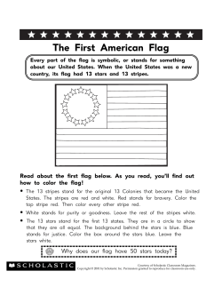 The First American Flag