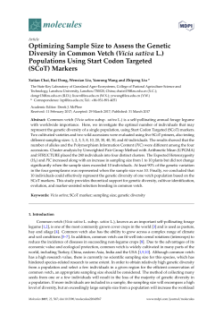 Optimizing Sample Size to Assess the Genetic Diversity in Common