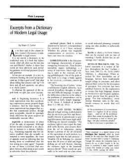 of Modern Legal Usage - State Bar of Michigan