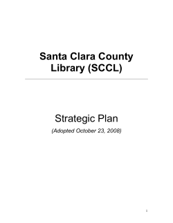 Santa Clara County Library (SCCL) Strategic Plan