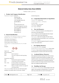 MSDS-Sodium Azide