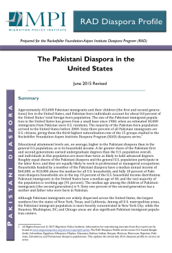 The Pakistani Diaspora in the United States