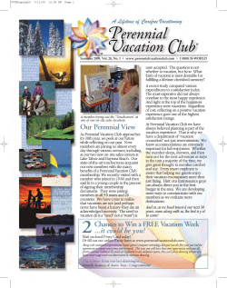 2009 - Perennial Vacation Club