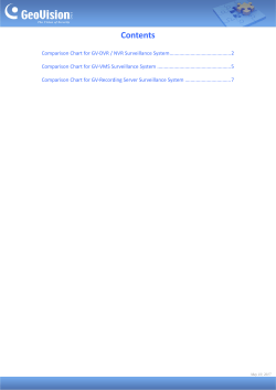 Surveillance System Comparision Table