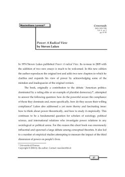 Power: A Radical View by Steven Lukes