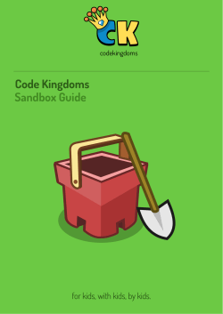 Code Kingdoms Sandbox Guide