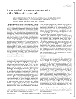 A new method to measure nitrate/nitrite with a NO