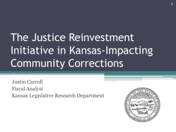 Justin Carroll, Kansas Legislative Research Department
