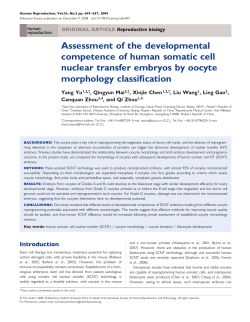 Assessment of the developmental competence of human somatic