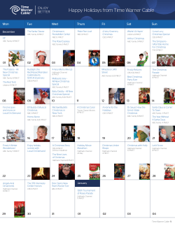 Happy Holidays from Time Warner Cable