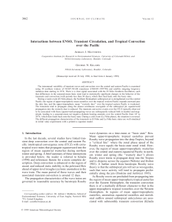 Interactions between ENSO, Transient Circulation, and Tropical