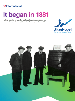 It began in 1881 - International Paint