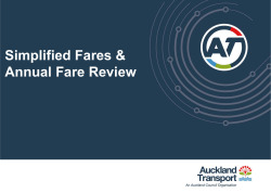 Simplified Zone Fares and annual fare review FINAL