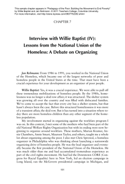 Interview with Willie Baptist (IV): Lessons from the National Union of