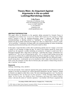 Theory Wars: An Argument Against Arguments in the so