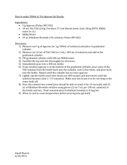 How to make 500ml of 1% Agarose Gel Stocks
