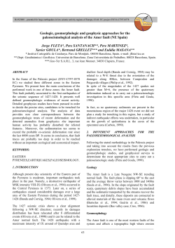 Geologic, geomorphologic and geophysic approaches for the