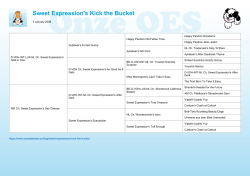 Sweet Expression`s Kick the Bucket