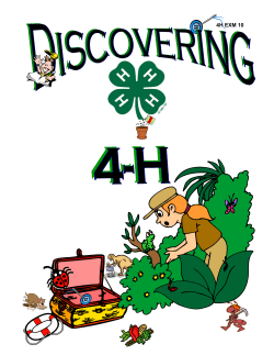 Discover 4-H Youth Booklet - UF/IFAS Extension Sarasota County