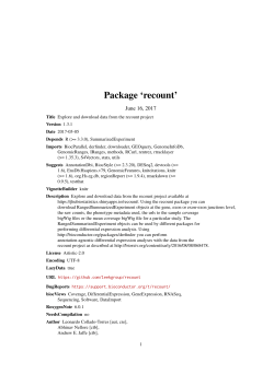 Package `recount`