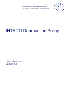 IHTSDO Deprecation Policy