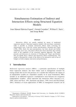 Simultaneous Estimation of Indirect and Interaction Effects using