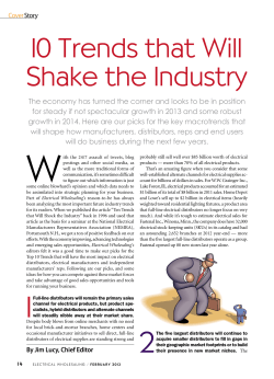 10 trends that Will shake the industry