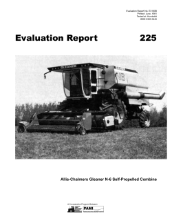 225 Allis-Chalmers Gleaner N-6 Self-Propelled Combine
