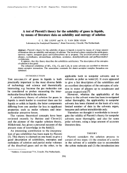 A test of Pierotti`s-theory for the solubility of gases in liquids, by