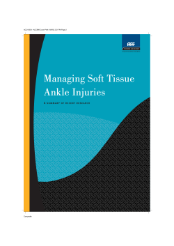Managing Soft Tissue Ankle Injuries