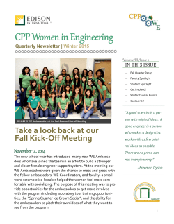 Winter 2015 - Cal Poly Pomona