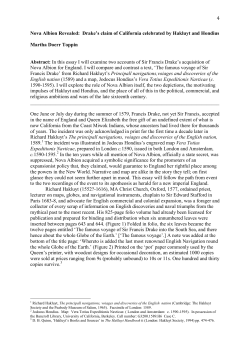 4 Nova Albion Revealed: Drake`s claim of California celebrated by