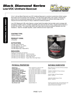 BLACK DIAMOND Low-VOC Urethane Basecoats