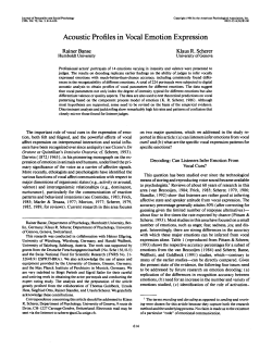 Acoustic Profiles in Vocal Emotion Expression