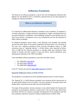 Influenza Pandemic