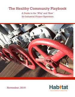 Healthy Community Playbook