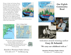 a  brochure of events! - Hamilton