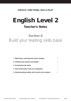 English Level 2 - Edexcel