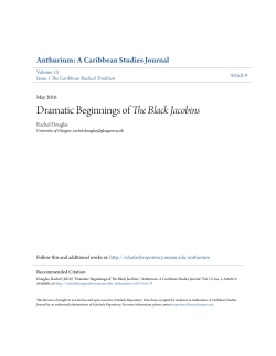 Dramatic Beginnings of The Black Jacobins